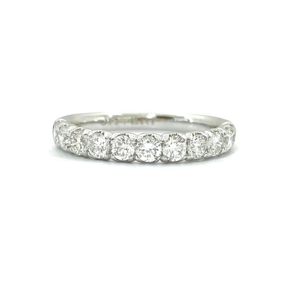 Classic 14K White Gold Diamond Band Image 3 Javeri Jewelers Inc Frisco, TX