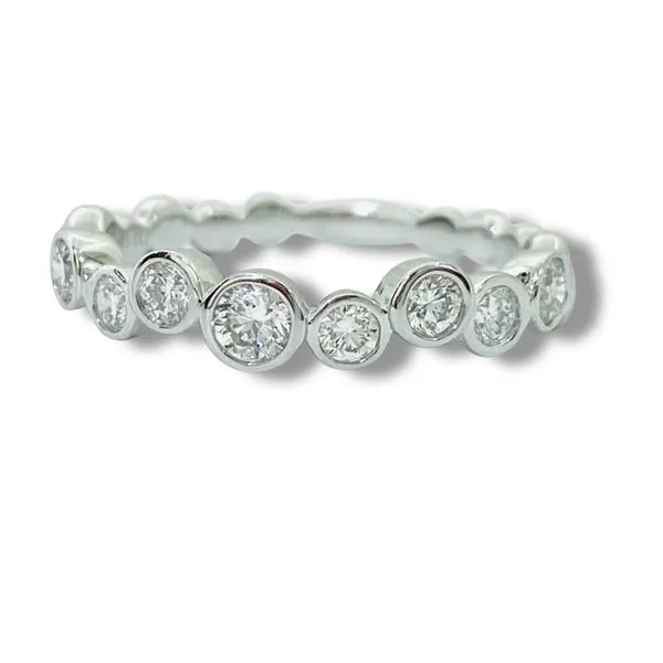 14K White Gold Diamond Bubble Band Image 2 Javeri Jewelers Inc Frisco, TX