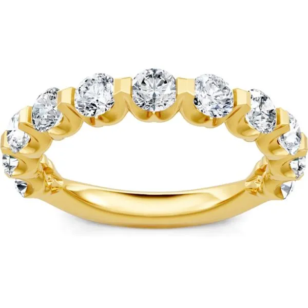 Round Diamond Eternity Band 14K Yellow Gold - Shared Prong Setting Javeri Jewelers Inc Frisco, TX