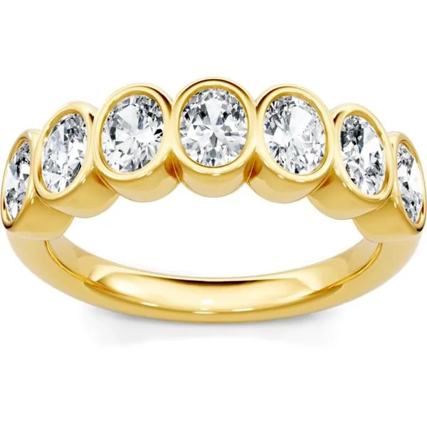 Oval Diamond Bezel Band Javeri Jewelers Inc Frisco, TX