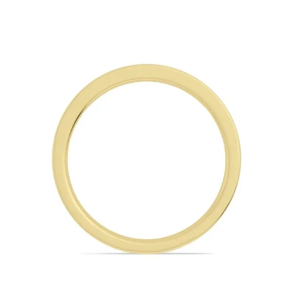 14K Yellow Gold Diamond Wedding Band with Flush Set Round Diamonds Image 3 Javeri Jewelers Inc Frisco, TX