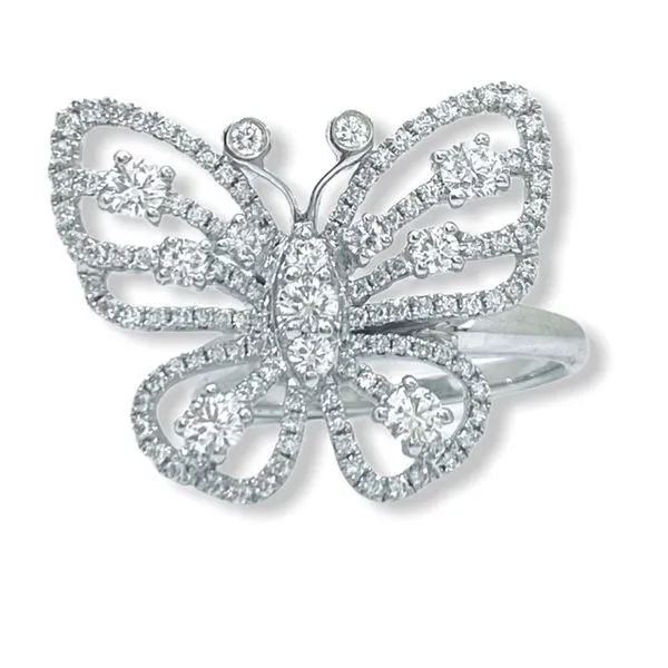 Diamond butterfly ring Javeri Jewelers 