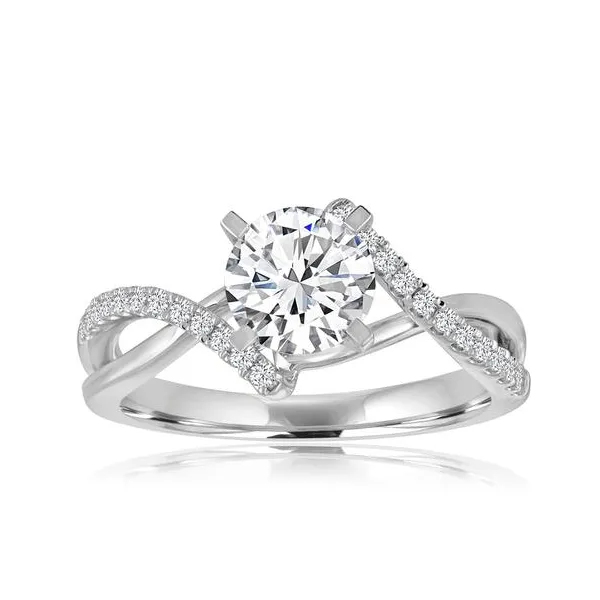 criss cross engagement ring 