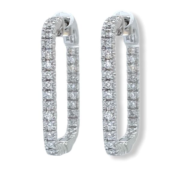 Javeri Jewelers diamond hoops