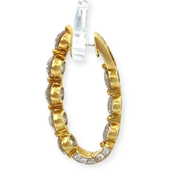 Diamond Hoop earrings Image 2 Javeri Jewelers Inc Frisco, TX