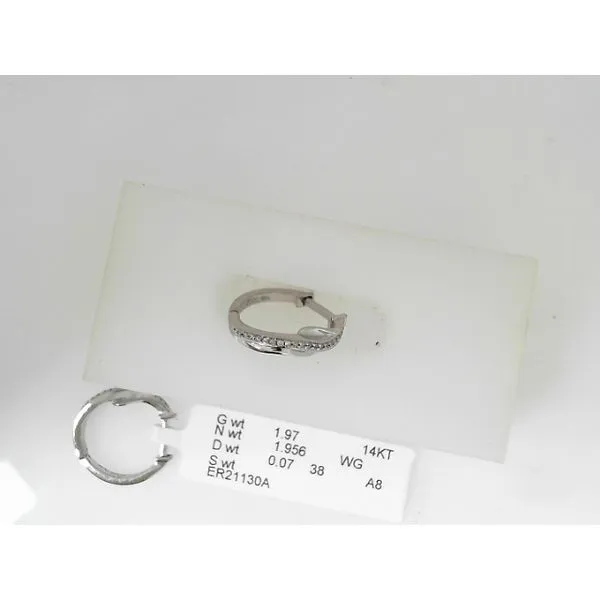 14K White Gold Diamond Earrings Javeri Jewelers Inc Frisco, TX