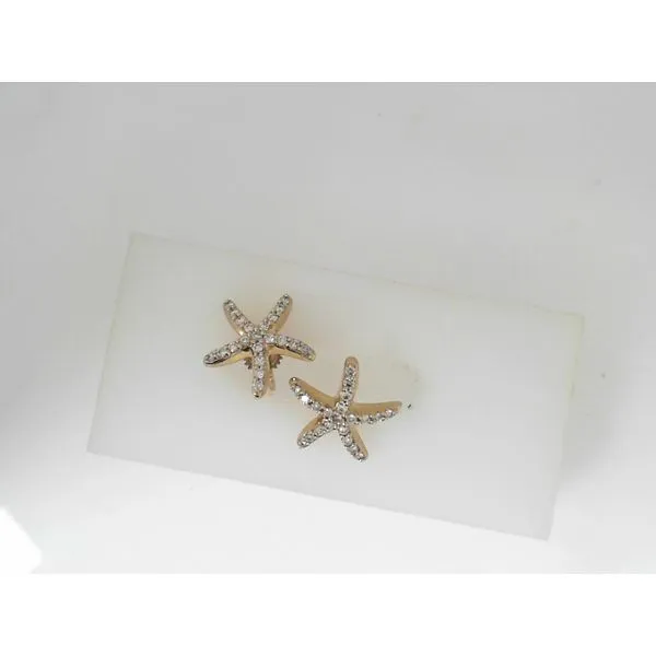 14K Yellow Gold Diamond Earrings Javeri Jewelers Inc Frisco, TX