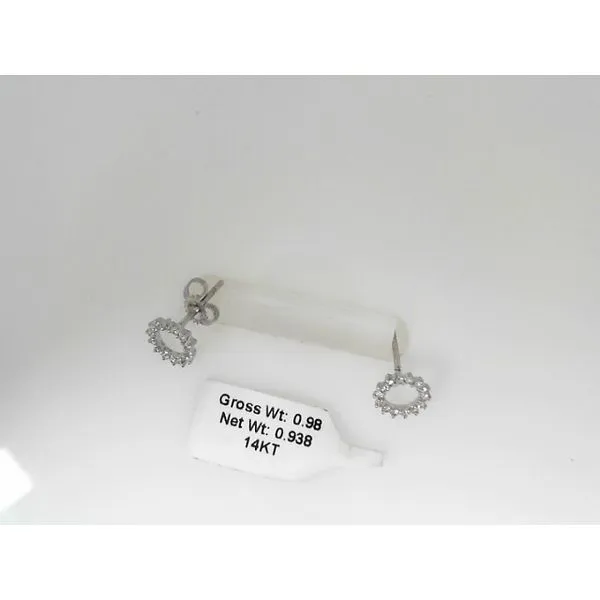 14K White Gold Diamond Earrings Javeri Jewelers Inc Frisco, TX