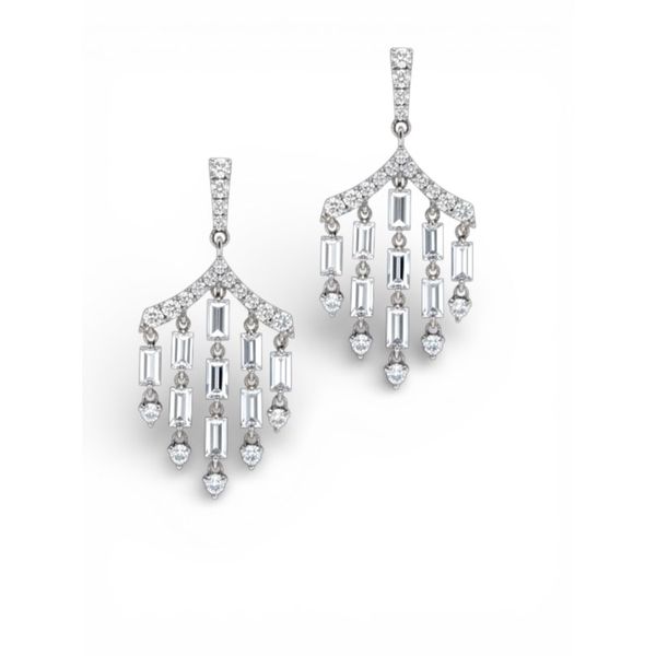 18K White Gold Diamond Chandelier Drop Earrings Javeri Jewelers Inc Frisco, TX