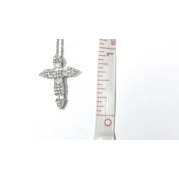 Diamond cross with chain