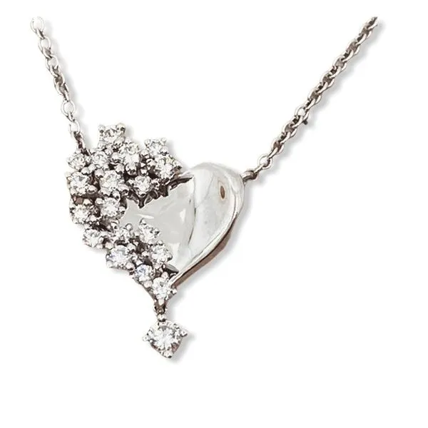 Javeri Jewelers diamond heart necklace