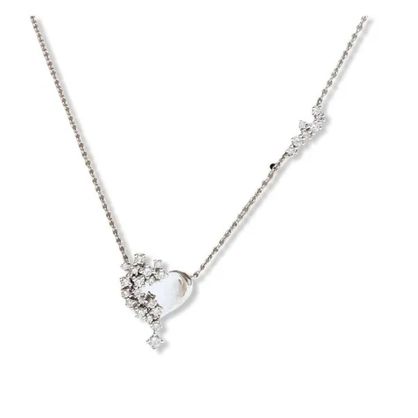 Javeri Jewelers diamond heart necklace