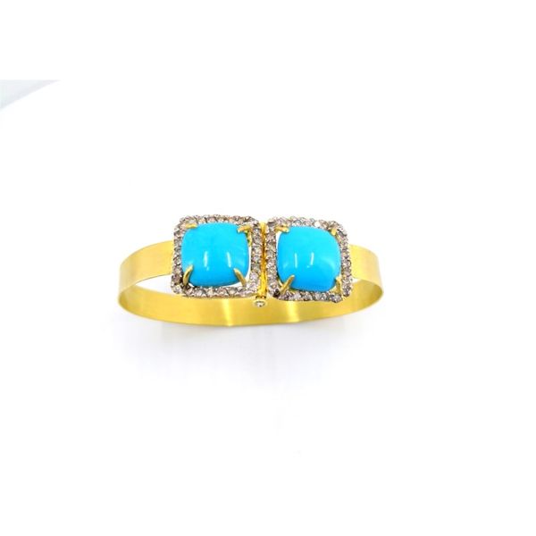 turquoise and diamond bangle 