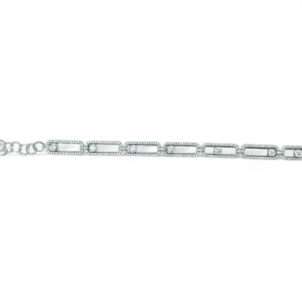 Floating Diamond Link Bracelet Image 2 Javeri Jewelers Inc Frisco, TX