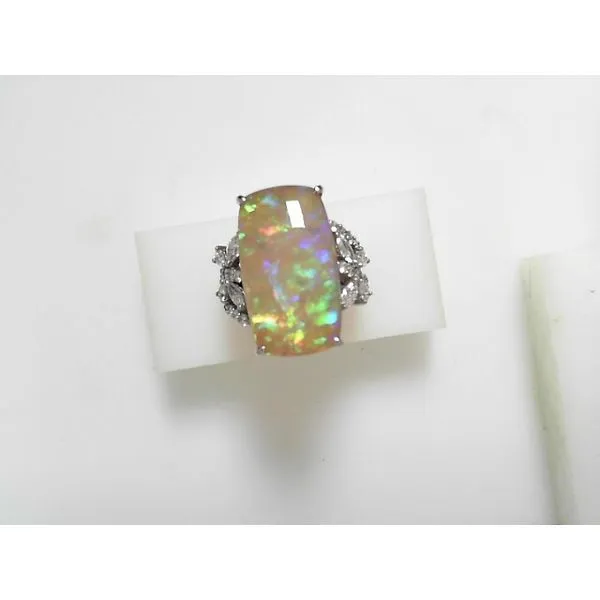 18K White Gold Opal Fashion Ring Javeri Jewelers Inc Frisco, TX
