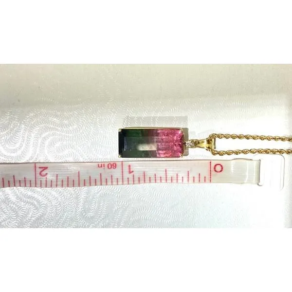 Watermelon Tourmaline pendant.