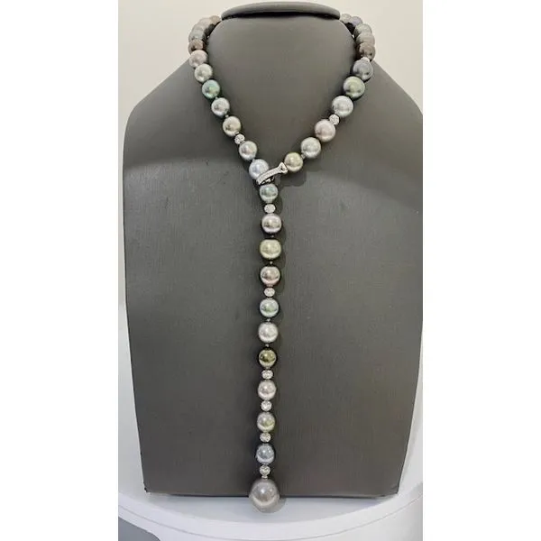 Pearl lariat in 14K white gold Javeri Jewelers Inc Frisco, TX
