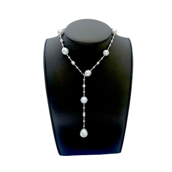Baroque Pearl lariat necklace 