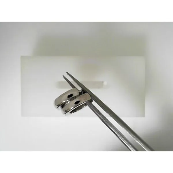 14K White Gold Huggie Earrings