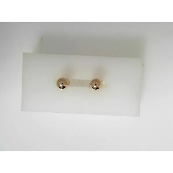14K Yellow Gold Ball Stud Earrings