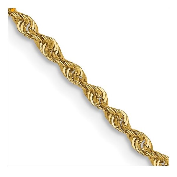 14K Yellow Gold Solid Rope Chain 1.6MM 16 Inch Javeri Jewelers Inc Frisco, TX