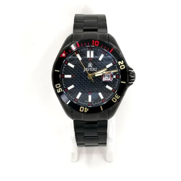 Black Stainless Steel Sport Watch Javeri Jewelers Inc Frisco, TX