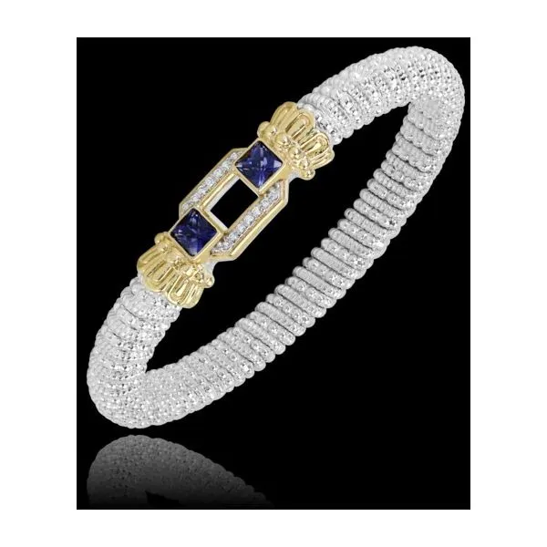 Alwand vahan two tone bangle with amethyst. Javeri Jewelers Frisco