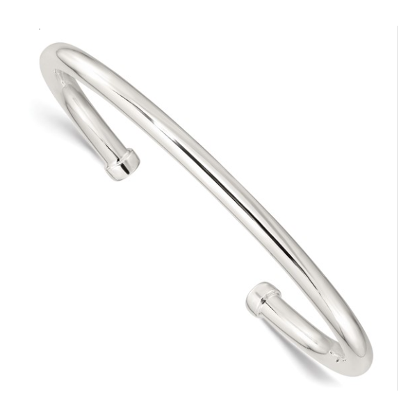 Sterling Silver Polished Cuff Bangle Bracelet Javeri Jewelers Inc Frisco, TX