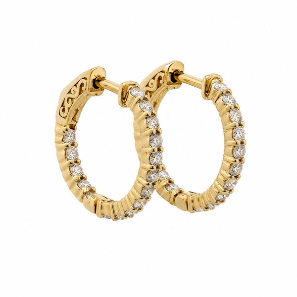 Diamond Hoops Nelson Jewelry, Ltd. Spencer, IA