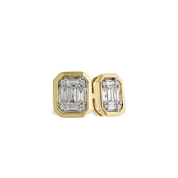 14K Yellow Gold Diamond Earrings similar item image