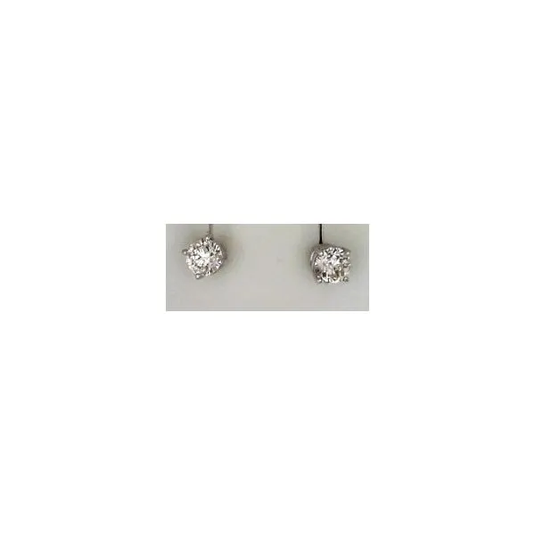 14K White Gold Diamond Stud Earrings Oak Valley Jewelers Oakdale, CA