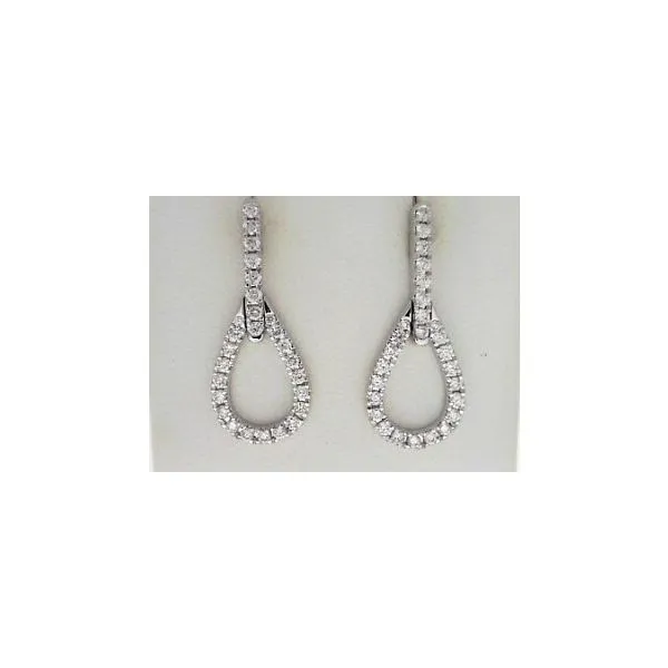 14K White Gold Diamond Earrings Oak Valley Jewelers Oakdale, CA