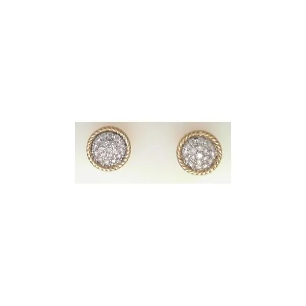 14K Yellow Gold Diamond Fashion Earrings Oak Valley Jewelers Oakdale, CA