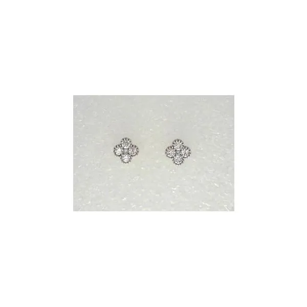 14K White Gold Diamond Fashion Earrings Oak Valley Jewelers Oakdale, CA