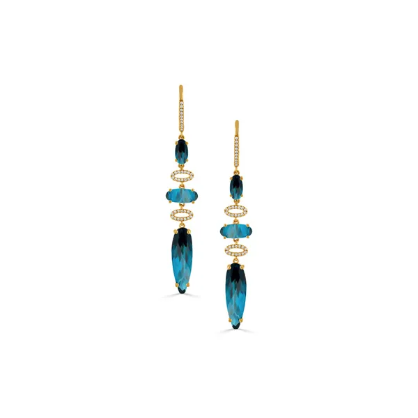 Colored Stone Earrings