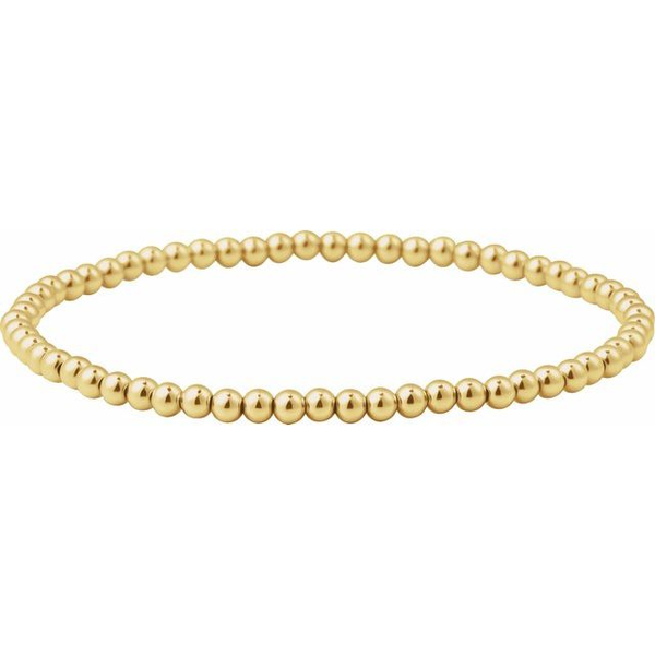 14Kt Gold-Filled Beaded Elastic Bracelet Oak Valley Jewelers Oakdale, CA