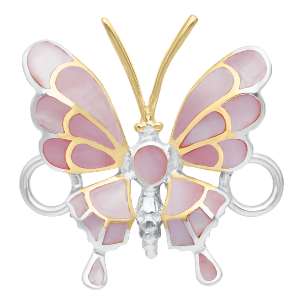 Sterling Silver Pink MOP Butterfly Bracelet Oak Valley Jewelers Oakdale, CA