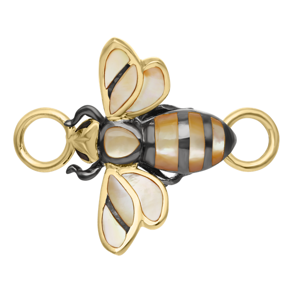 Sterling Silver Gold MOP Bee Bracelet Oak Valley Jewelers Oakdale, CA