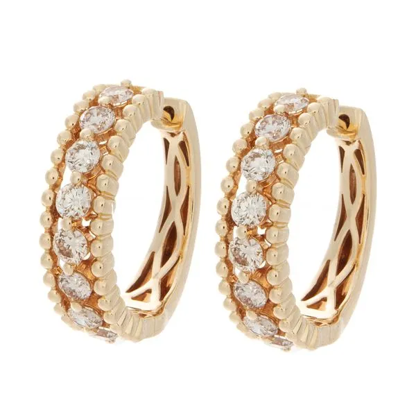Hoop Diamond Earrings Occasions Fine Jewelry Midland, TX