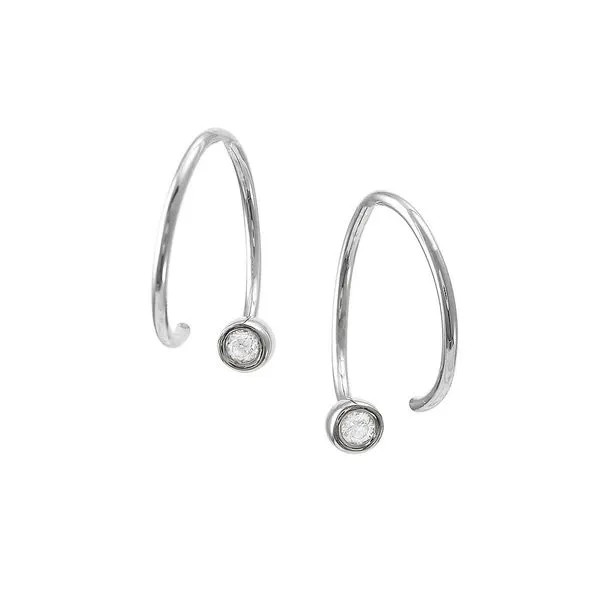 Huggie Diamond Earrings Occasions Fine Jewelry Midland, TX