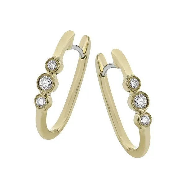 Hoop Diamond Earrings Occasions Fine Jewelry Midland, TX