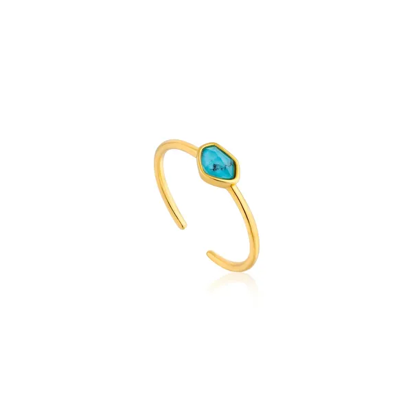 Stackable Synthetic Turquoise Ring Occasions Fine Jewelry Midland, TX