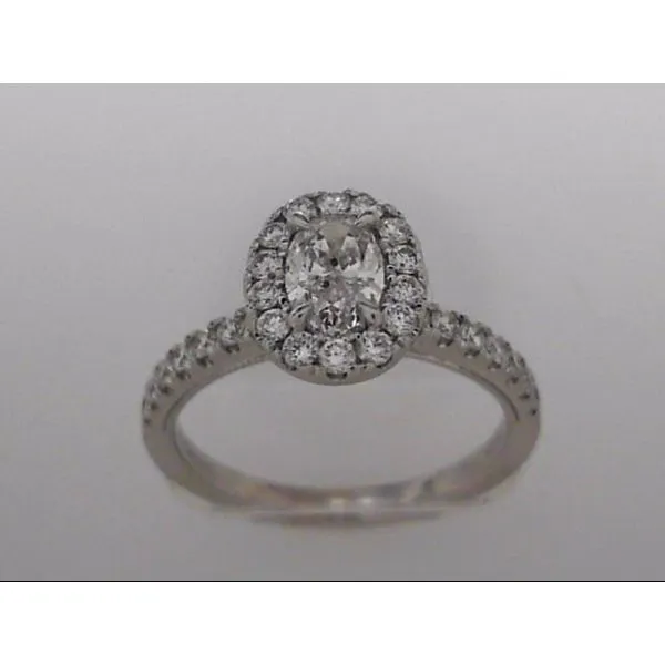 14k White Gold Engagement Ring With 29 Diamonds Orin Jewelers Northville, MI