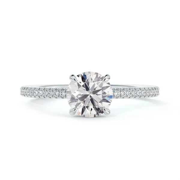 Platinum Engagement Ring With 49 Diamonds Orin Jewelers Northville, MI