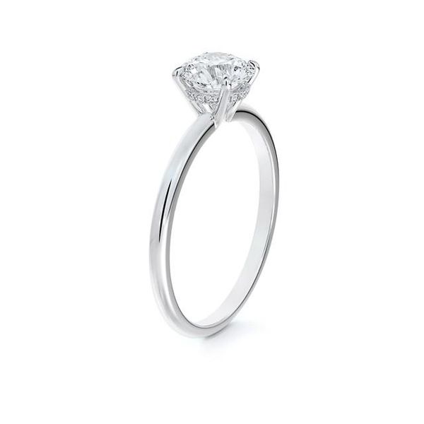 Platinum Engagement Ring With 9 Diamonds Image 2 Orin Jewelers Northville, MI