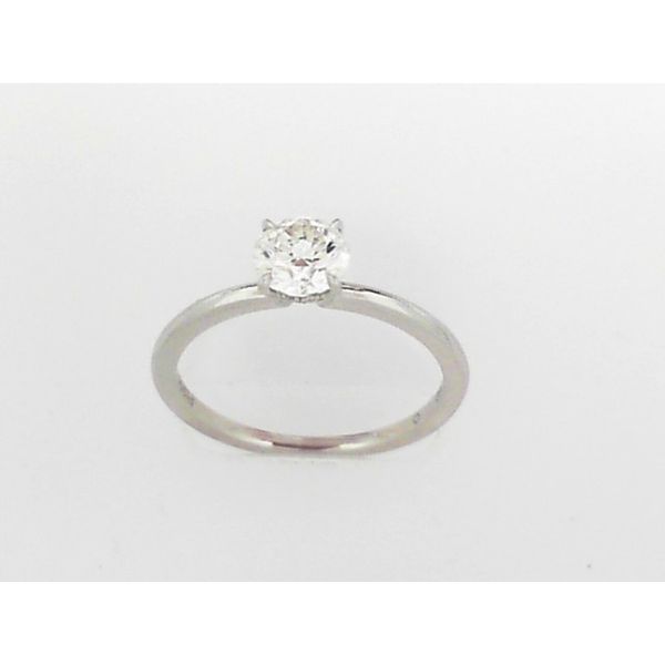 Platinum Engagement Ring With 9 Diamonds Image 3 Orin Jewelers Northville, MI