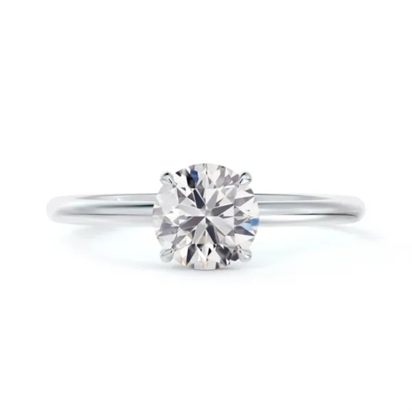 Platinum Engagement Ring With 9 Diamonds Orin Jewelers Northville, MI