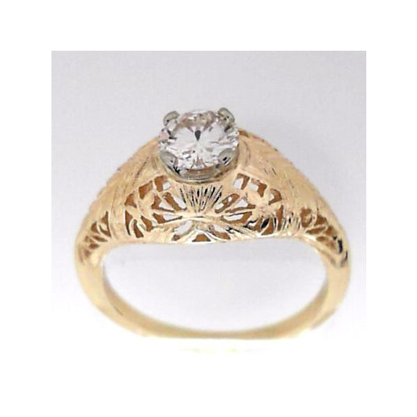 Estate - 14K Vintage Diamond Engagement Ring Orin Jewelers Northville, MI