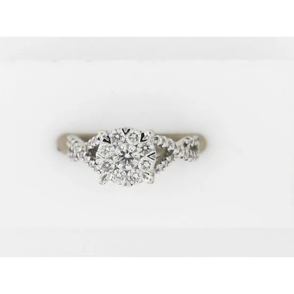 Lady's 14K White Gold Bridal Set W/66 Diamonds Orin Jewelers Northville, MI