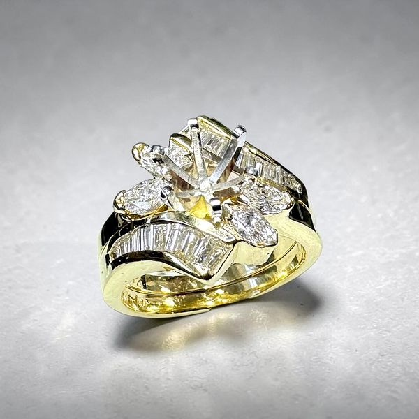 Estate Collection - 14K Yellow Gold Diamond Semi-Mount Orin Jewelers Northville, MI